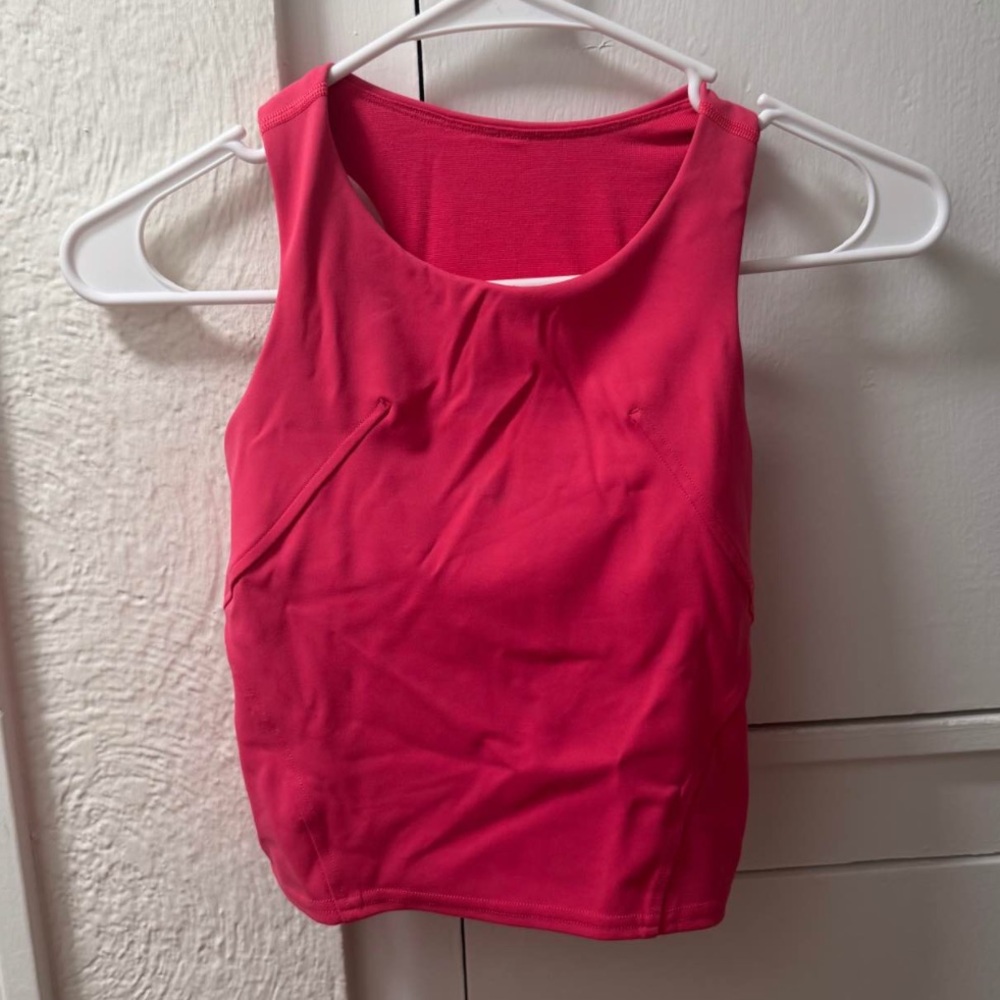 lululemon athletica Hot Pink Scoop Neck Tank Size 2 Great conditions